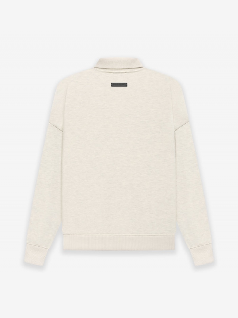 Fear Of God Fleece Polo Warm Heather Oatmeal | FOG-SN593345