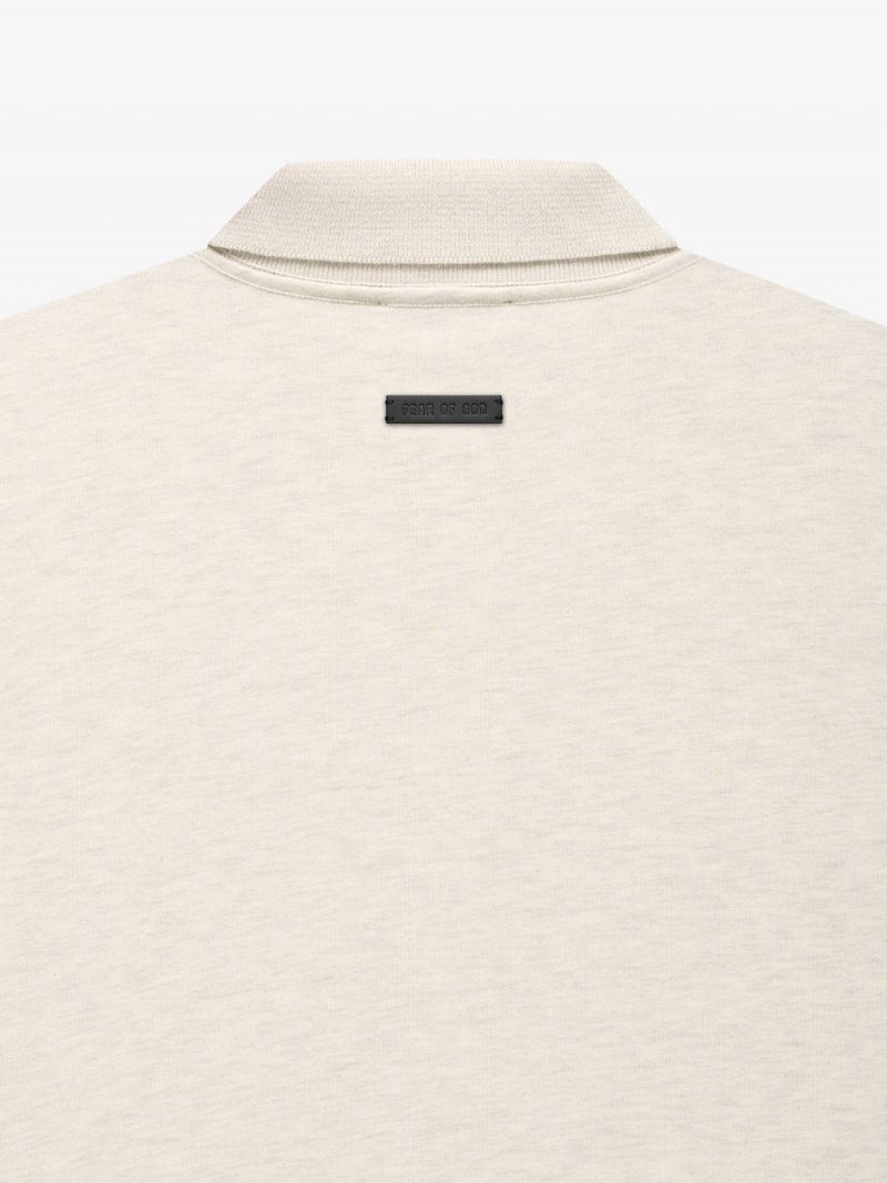 Fear Of God Fleece Polo Warm Heather Oatmeal | FOG-SN593345