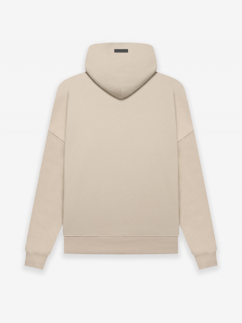 Fear Of God Fleece Zip Hoodie Dusty Beige | FOG-SN593343