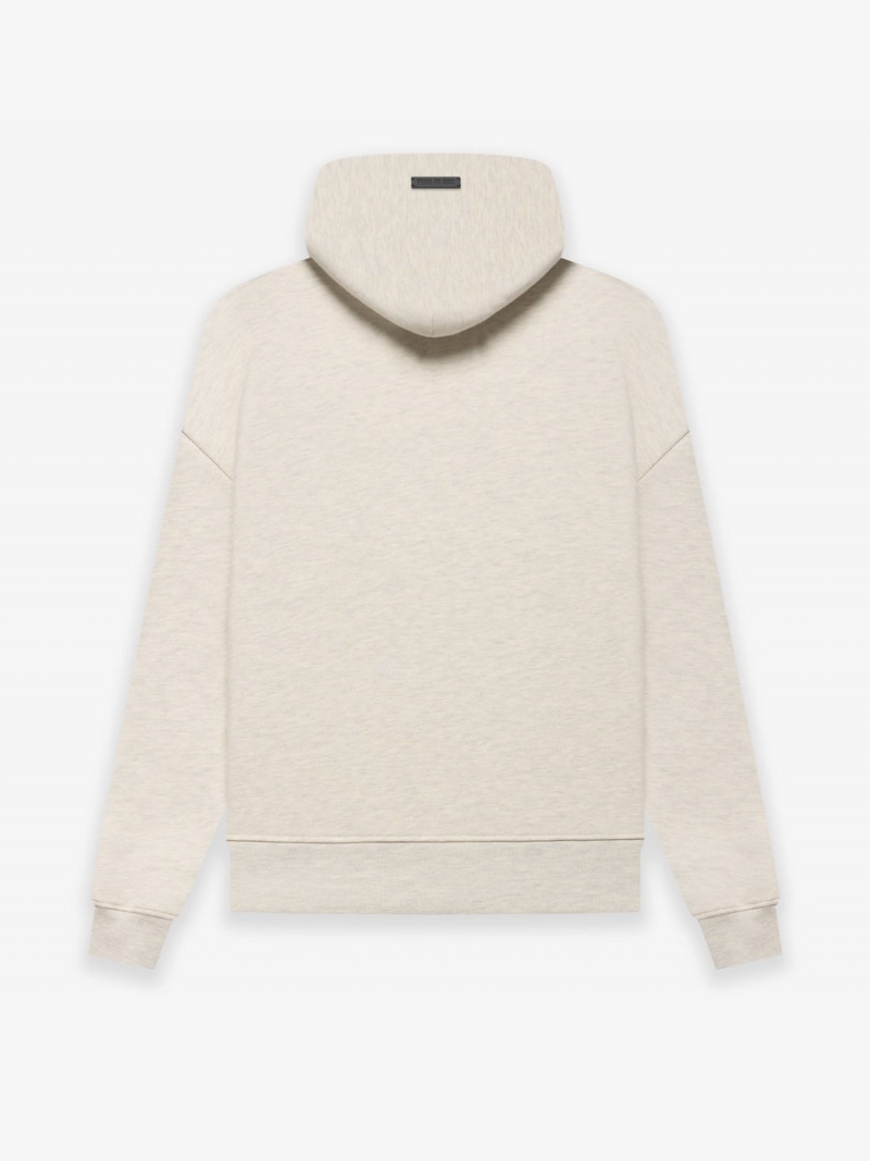 Fear Of God Fleece Zip Hoodie Warm Heather Oatmeal | FOG-SN593342