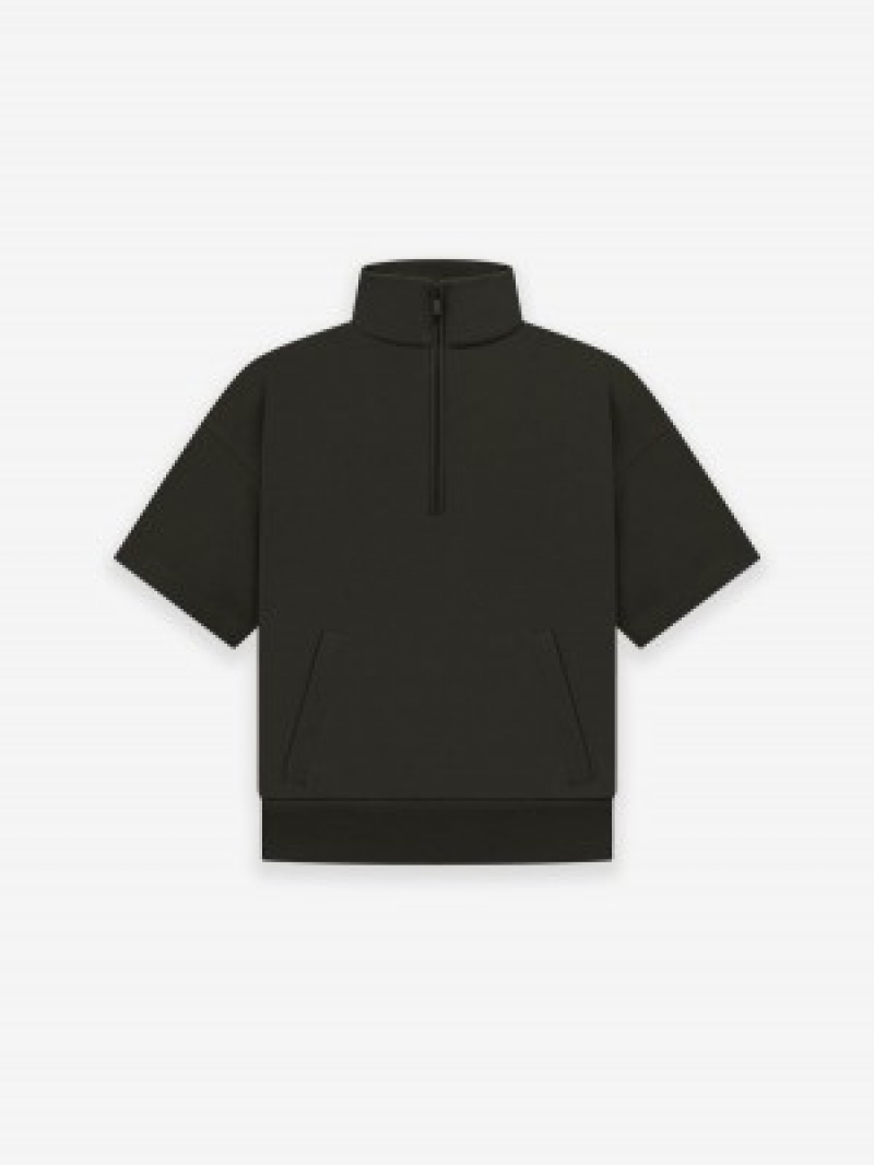 Fear Of God Halfzip French Terry Mockneck Off-Black | FOG-SN593759