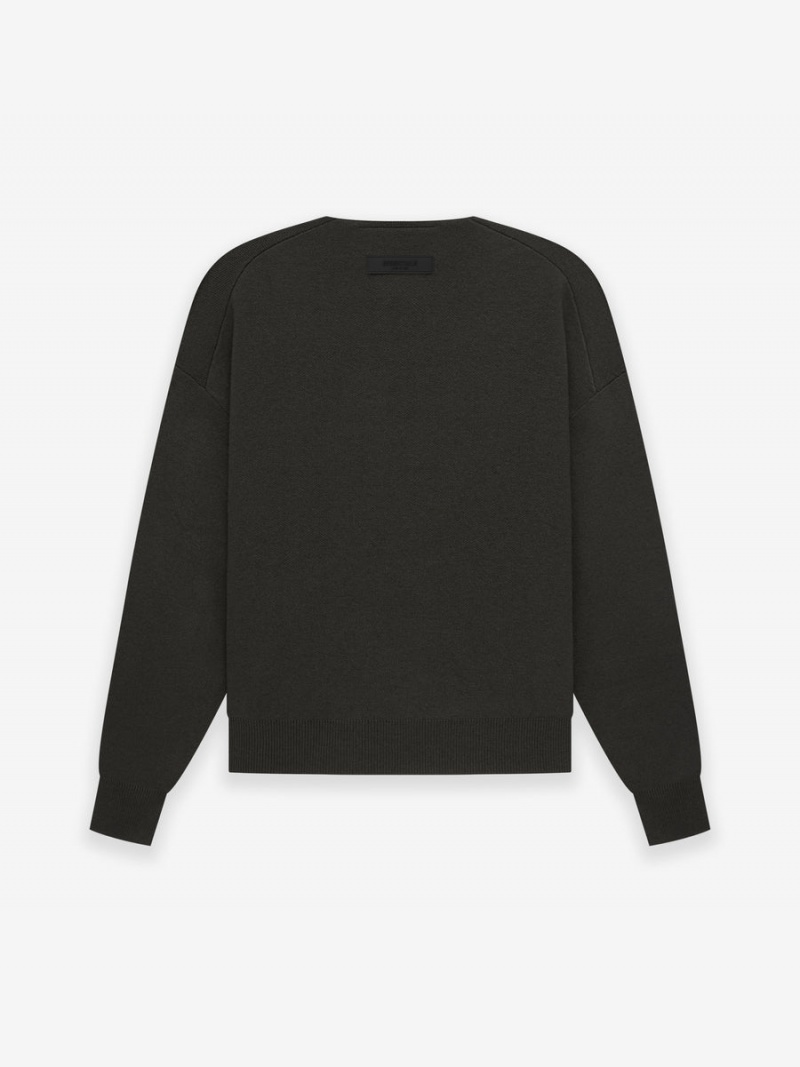 Fear Of God Knit Ls Henley Off-Black | FOG-SN593647