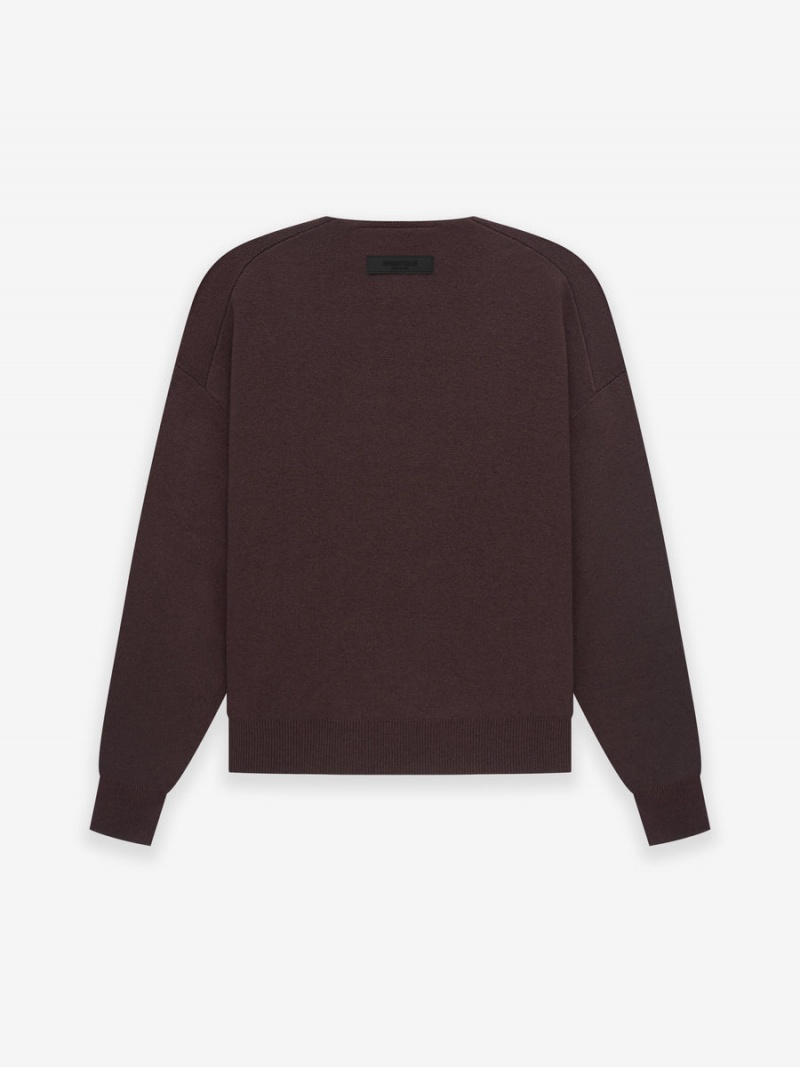 Fear Of God Knit Ls Henley Plum | FOG-SN593650