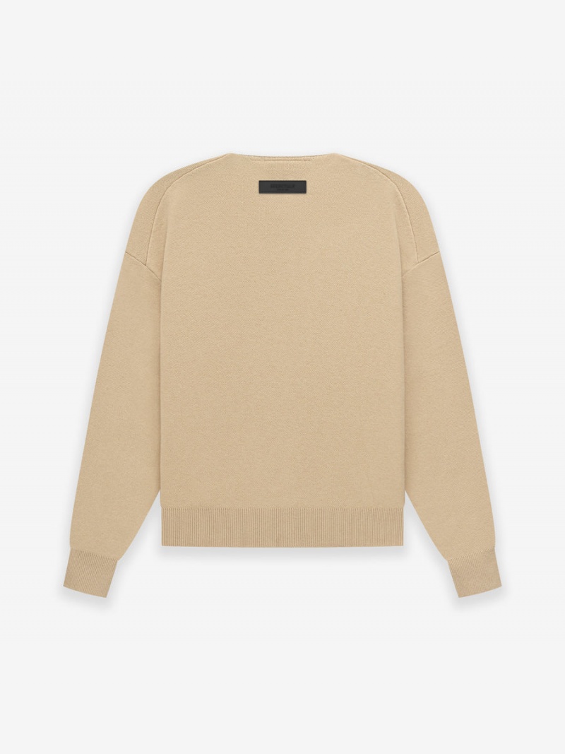 Fear Of God Knit Ls Henley Sand | FOG-SN593651