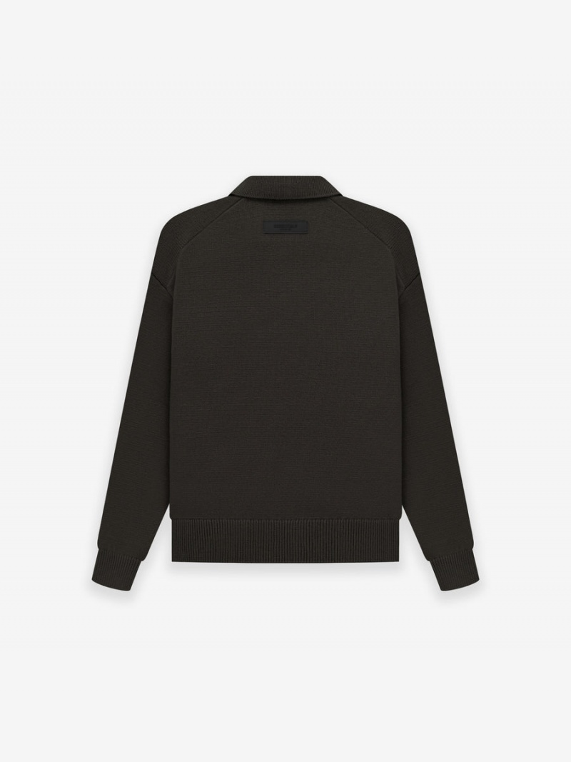 Fear Of God Knit Ls Polo Off-Black | FOG-SN593776