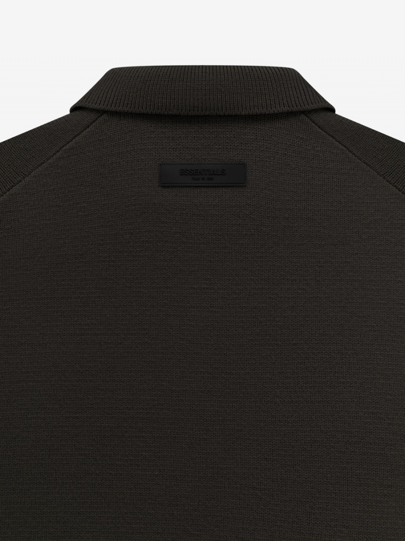 Fear Of God Knit Ls Polo Off-Black | FOG-SN593776