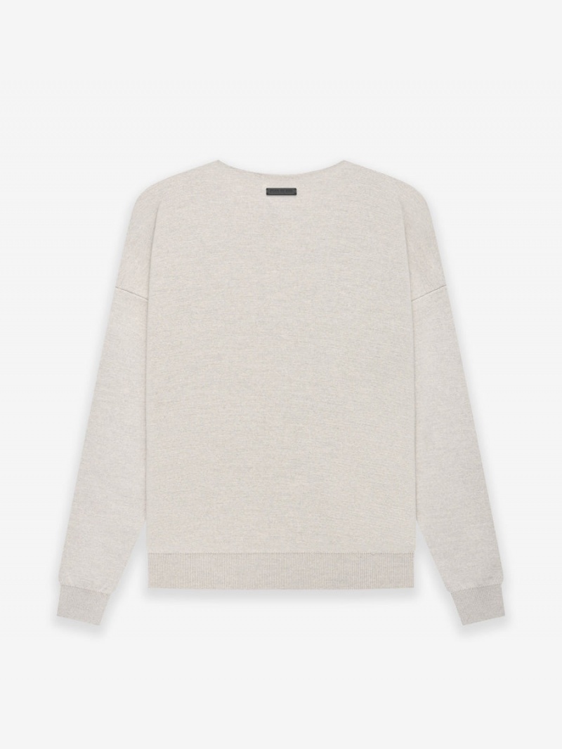 Fear Of God Lightweight Merino Henley Cement Heather | FOG-SN593482