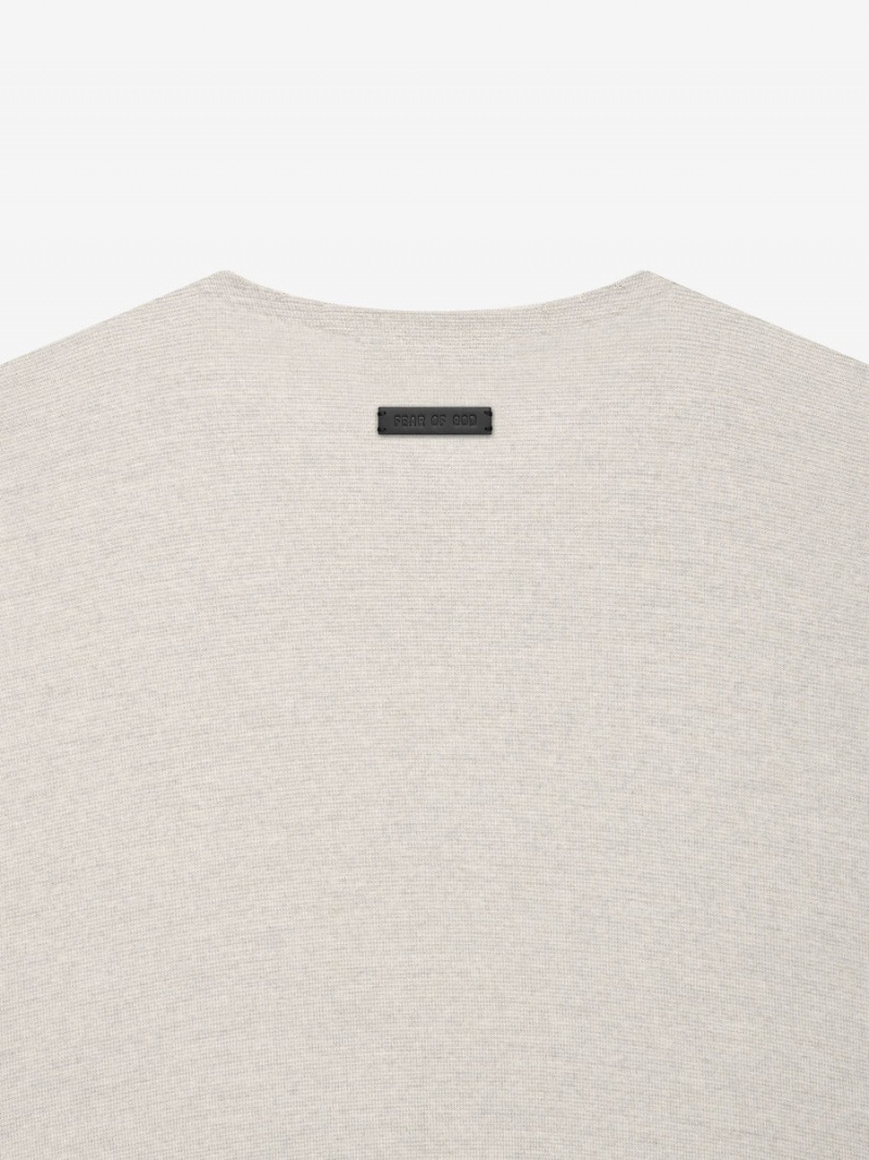 Fear Of God Lightweight Merino Henley Cement Heather | FOG-SN593482