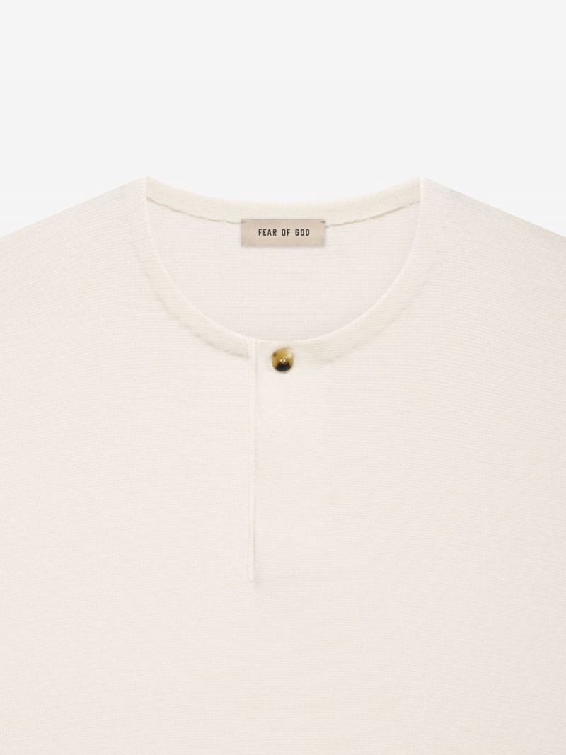 Fear Of God Lightweight Merino Henley Cream | FOG-SN593481