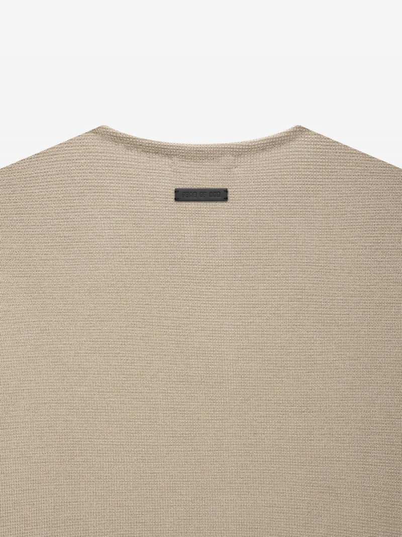 Fear Of God Lightweight Merino Henley Dusty Beige | FOG-SN593473