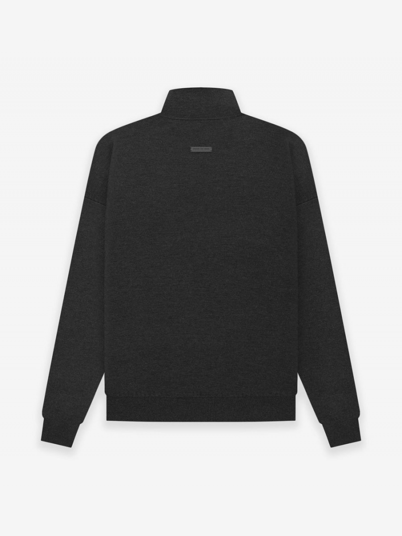 Fear Of God Lightweight Merino Turtleneck Black Heather | FOG-SN593295