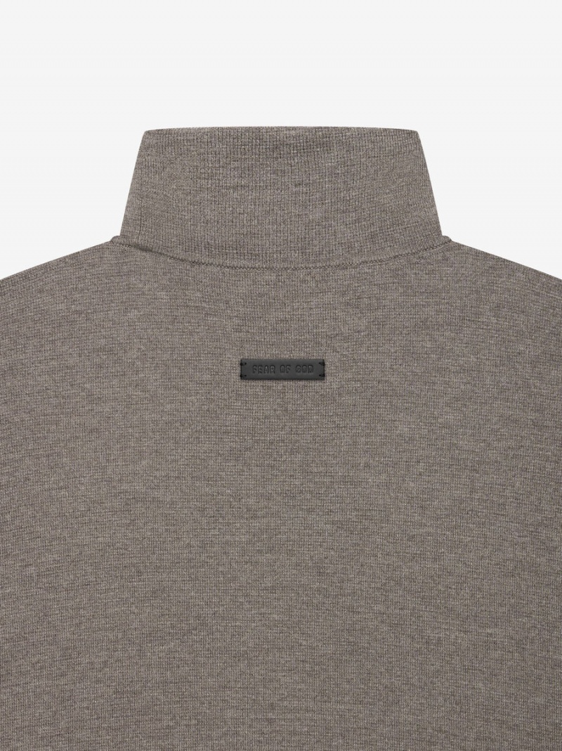 Fear Of God Lightweight Merino Turtleneck Dusty Concrete Heather | FOG-SN593479