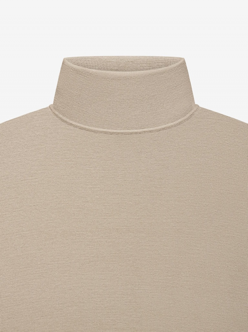 Fear Of God Lightweight Merino Turtleneck Dusty Beige | FOG-SN593491