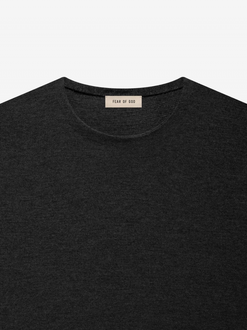 Fear Of God Merino 3/4 Crew Black Heather | FOG-SN593472