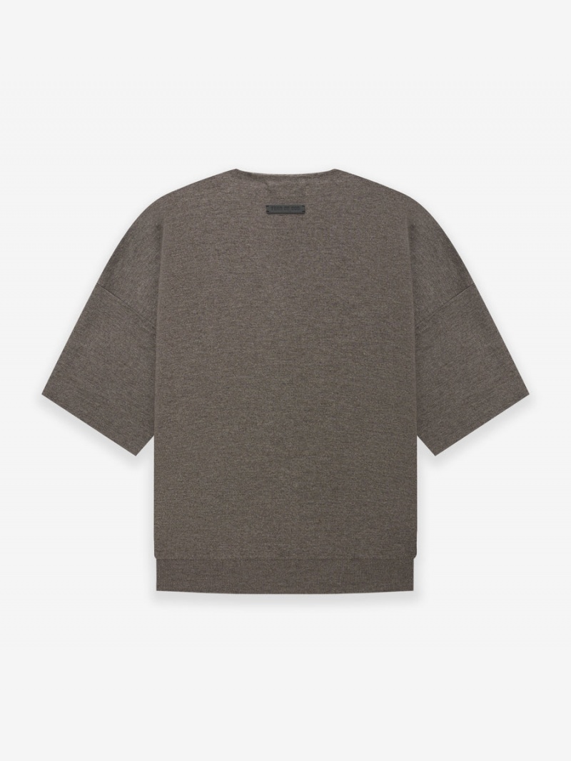 Fear Of God Merino 3/4 Crew Dusty Concrete Heather | FOG-SN593326