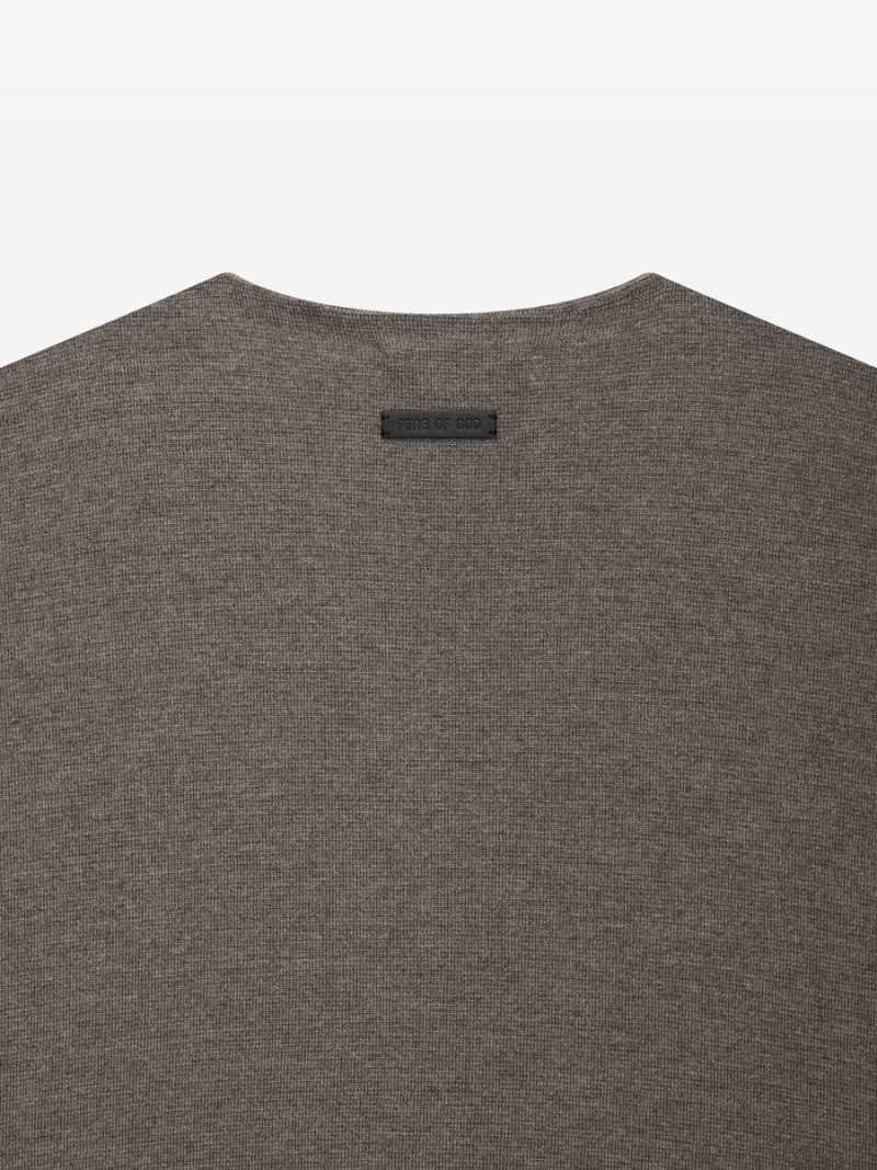 Fear Of God Merino 3/4 Crew Dusty Concrete Heather | FOG-SN593326