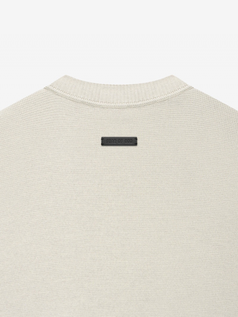 Fear Of God Merino Knit Crewneck Cement Heather | FOG-SN593488