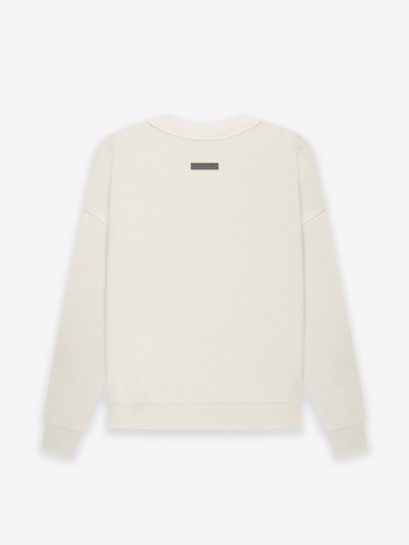 Fear Of God Merino Knit Crewneck Cream | FOG-SN593298