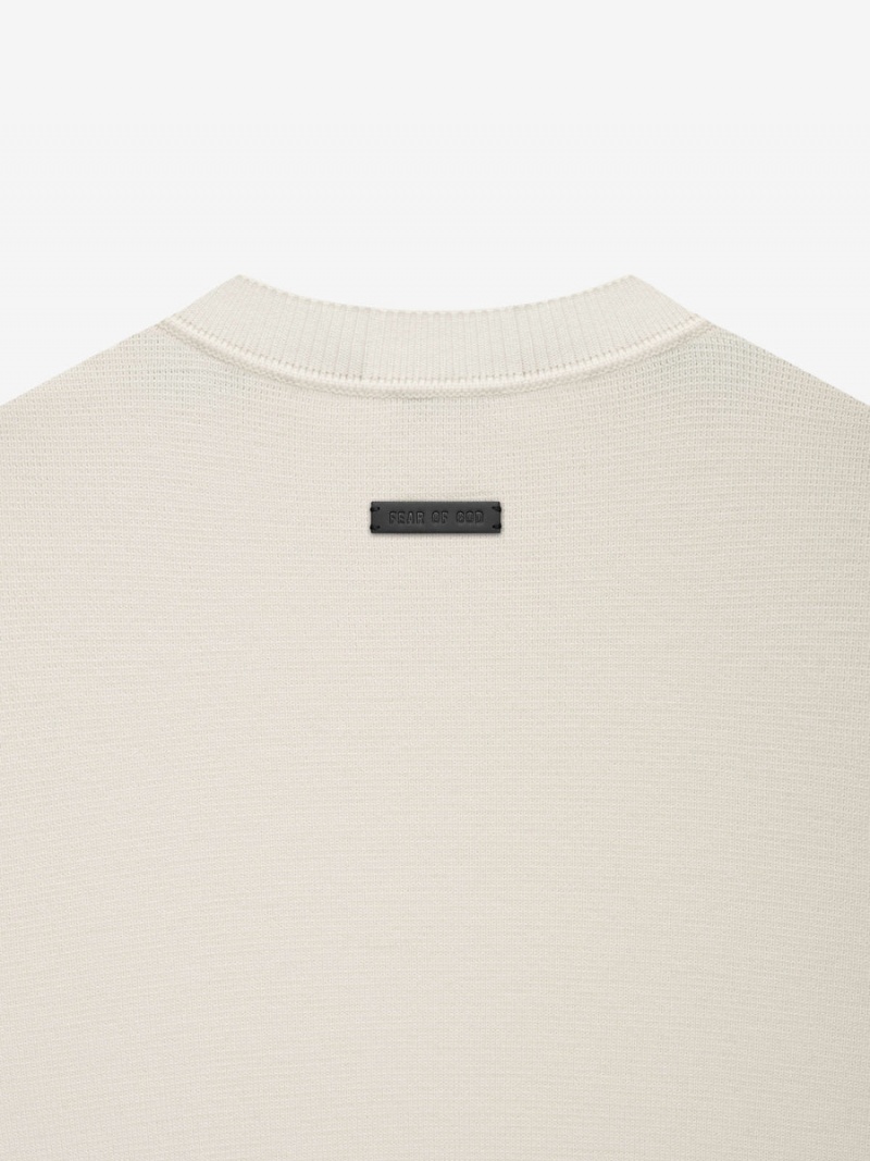 Fear Of God Merino Knit Crewneck Cream | FOG-SN593298