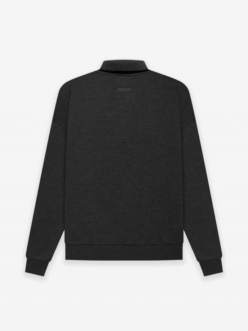 Fear Of God Merino Polo Black Heather | FOG-SN593294