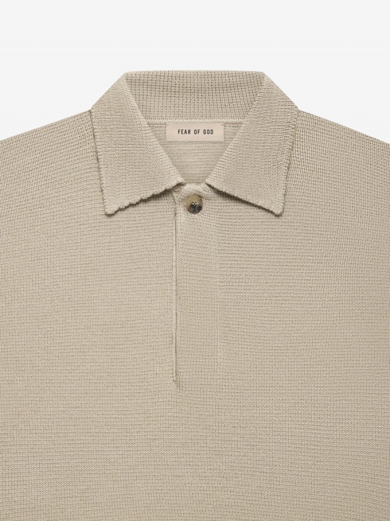 Fear Of God Merino Polo Dusty Beige | FOG-SN593297