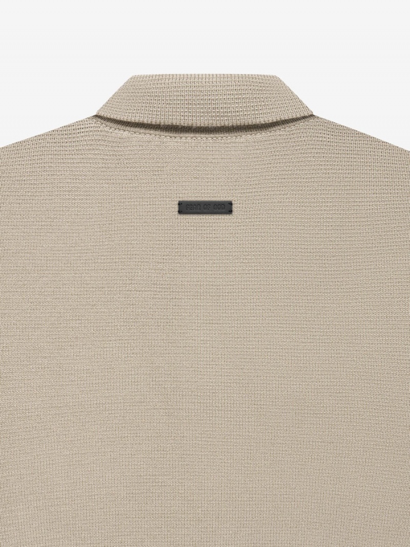 Fear Of God Merino Polo Dusty Beige | FOG-SN593297