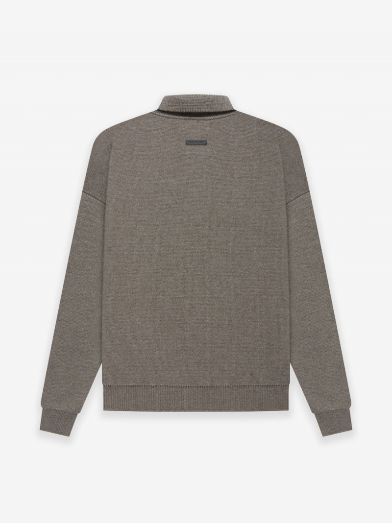 Fear Of God Merino Polo Dusty Concrete Heather | FOG-SN593300