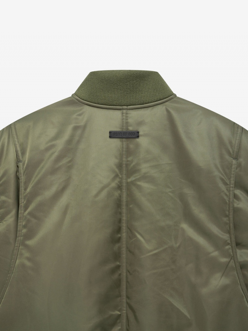 Fear Of God Nylon Twill Bomber olive | FOG-SN593424