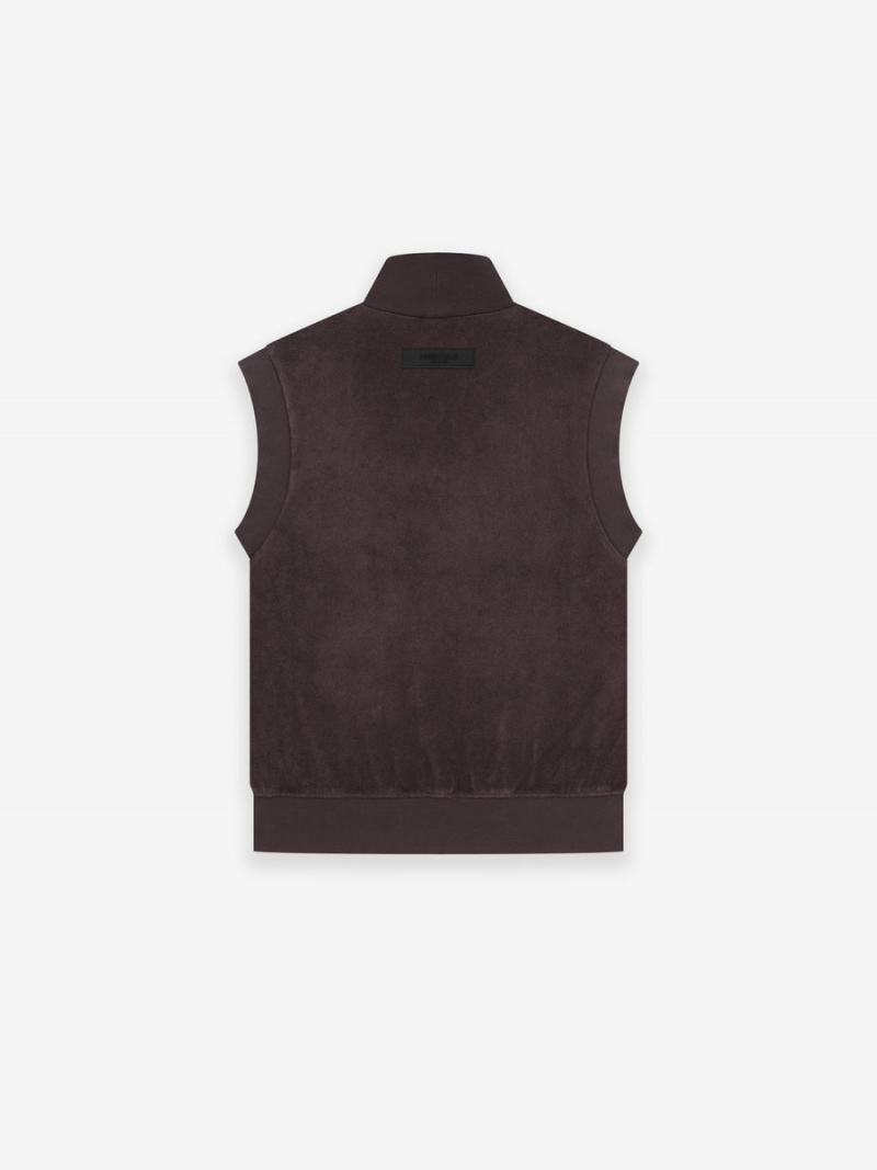 Fear Of God Pullover Terry Mockneck Vest Plum | FOG-SN593662