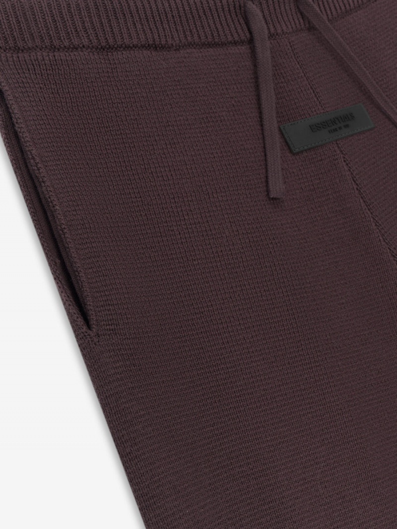 Fear Of God Relaxed Knit Sweatpant Plum | FOG-SN593827