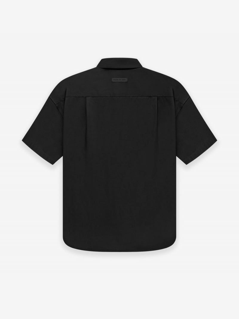 Fear Of God Ss Button Front Shirt Black | FOG-SN593307