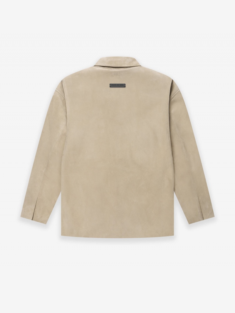 Fear Of God Suede Jacket Dusty Beige | FOG-SN593406