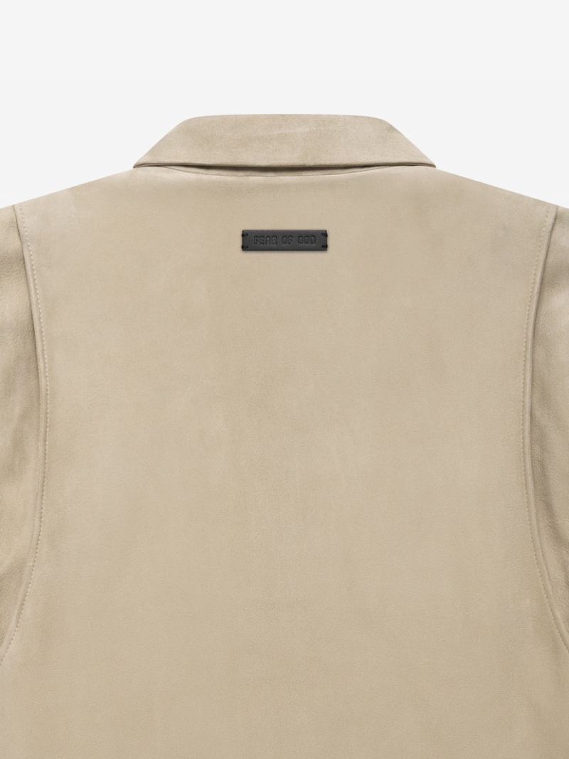 Fear Of God Suede Jacket Dusty Beige | FOG-SN593406