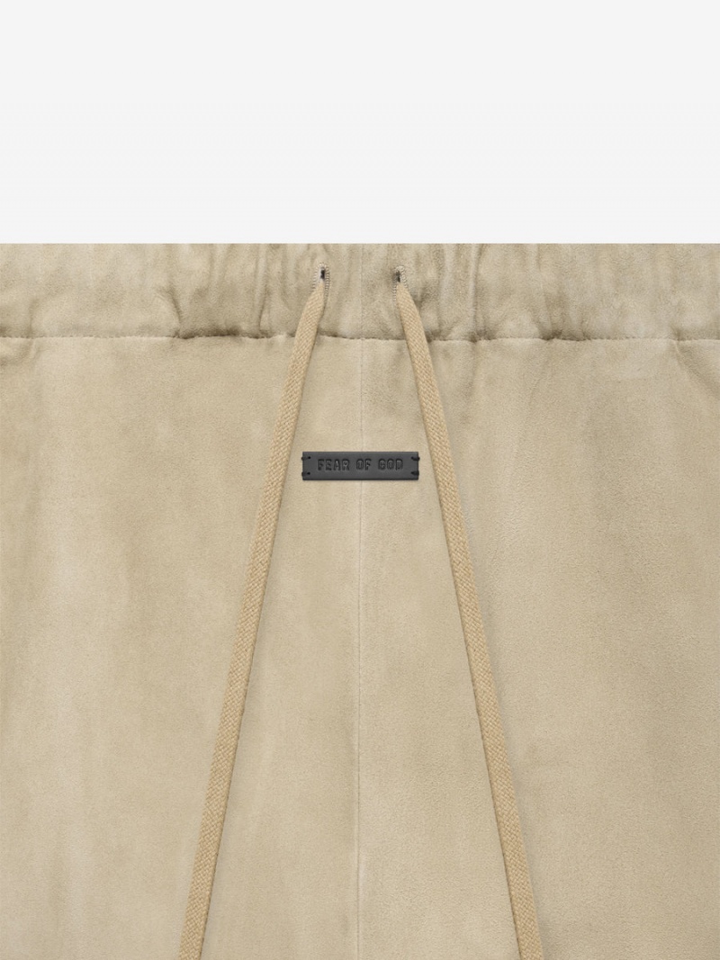 Fear Of God Suede Relaxed Pant Dusty Beige | FOG-SN593428