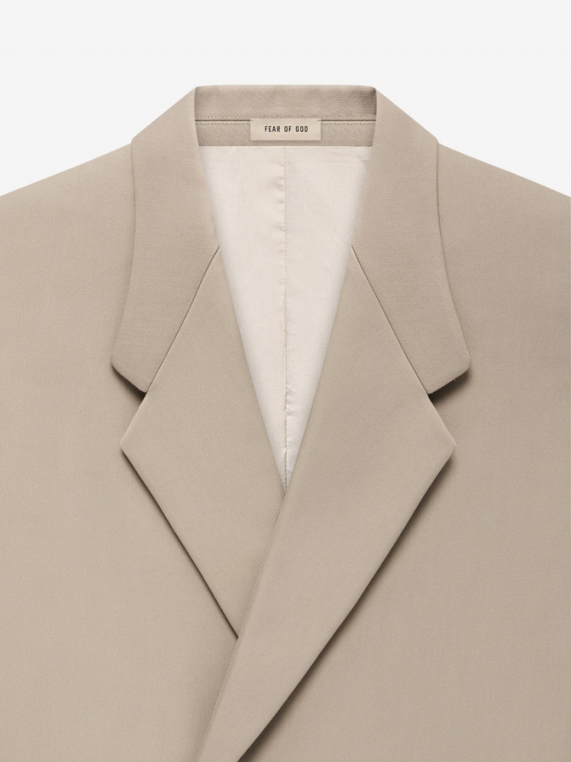 Fear Of God Twill California Blazer Dusty Beige | FOG-SN593376