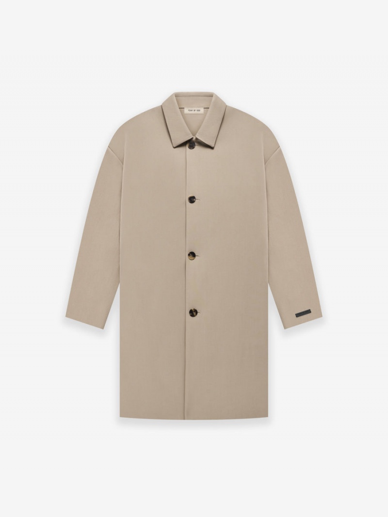 Fear Of God Twill Car Coat Dusty Beige | FOG-SN593404