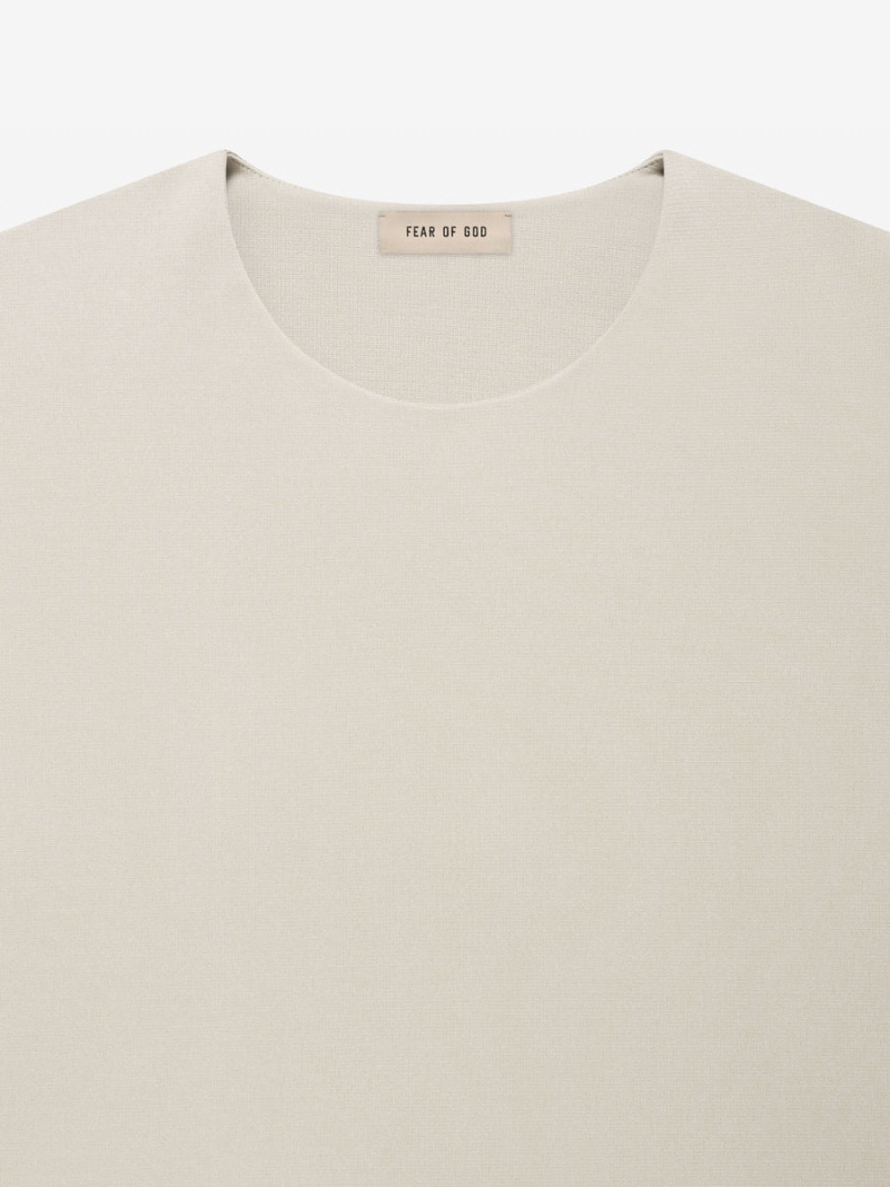 Fear Of God Viscose Tricot Crewneck Cement | FOG-SN593330