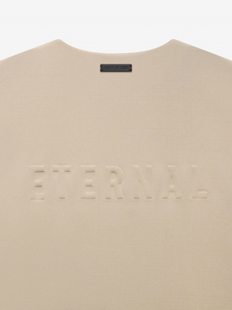 Fear Of God Viscose Tricot Crewneck Dusty Beige | FOG-SN593329