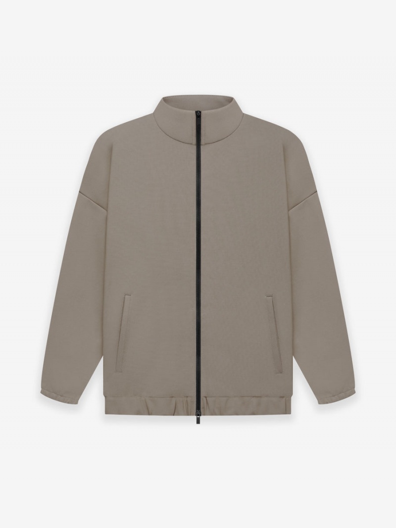 Fear Of God Viscose Tricot Track Jacket Dusty Concrete | FOG-SN593414