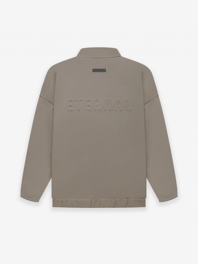 Fear Of God Viscose Tricot Track Jacket Dusty Concrete | FOG-SN593414