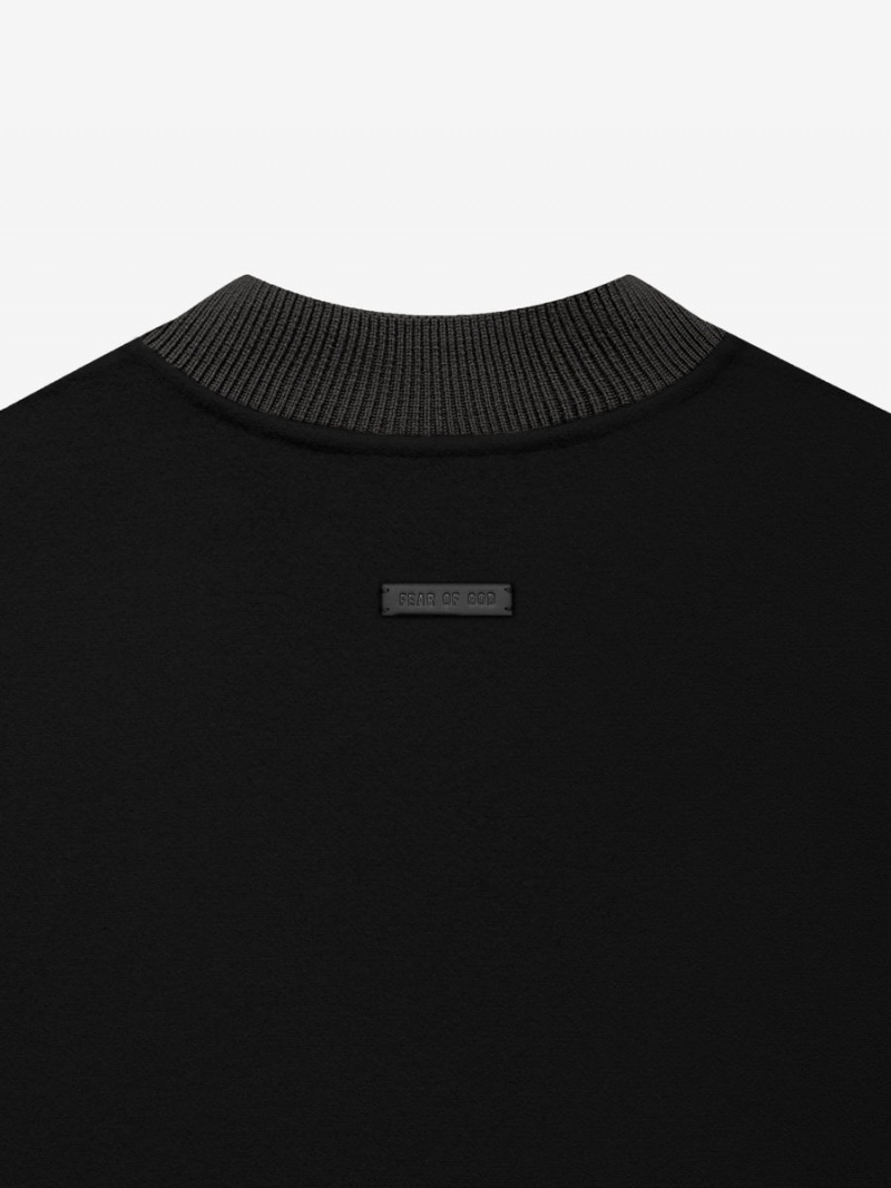 Fear Of God Wool Cashmere Crewneck Black | FOG-SN593293