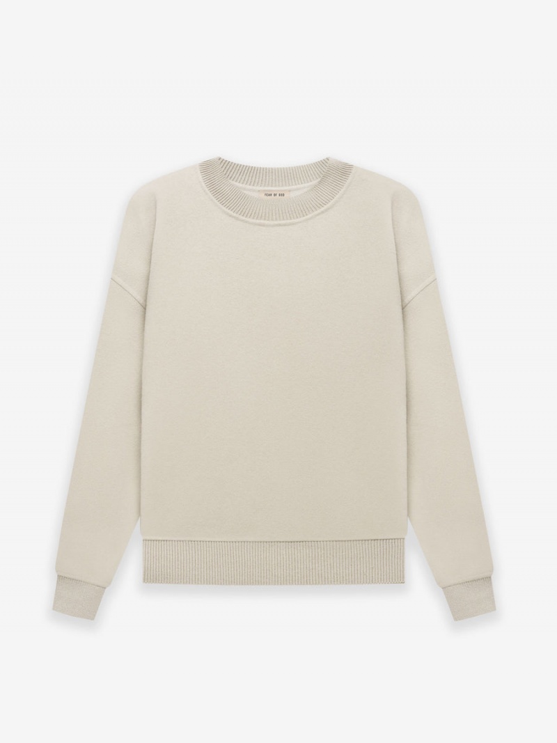 Fear Of God Wool Cashmere Crewneck Cement | FOG-SN593292