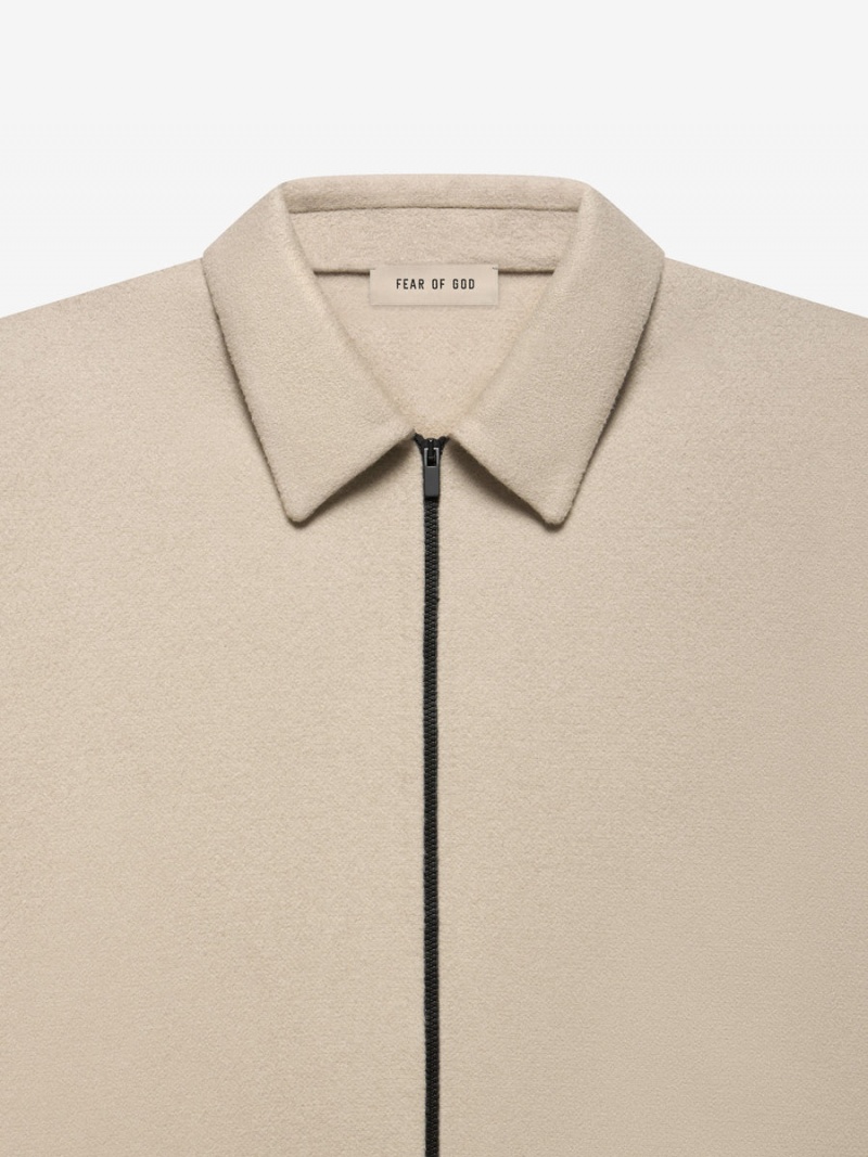 Fear Of God Wool Cashmere Jacket Dusty Beige | FOG-SN593401