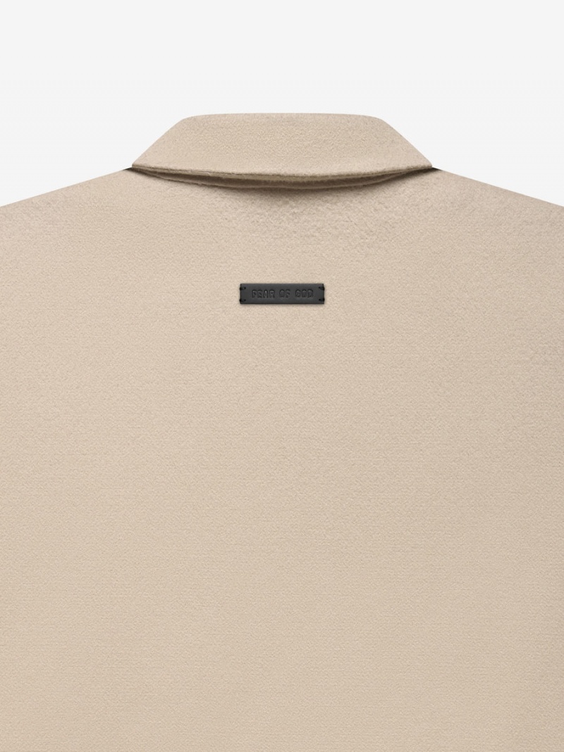 Fear Of God Wool Cashmere Jacket Dusty Beige | FOG-SN593401