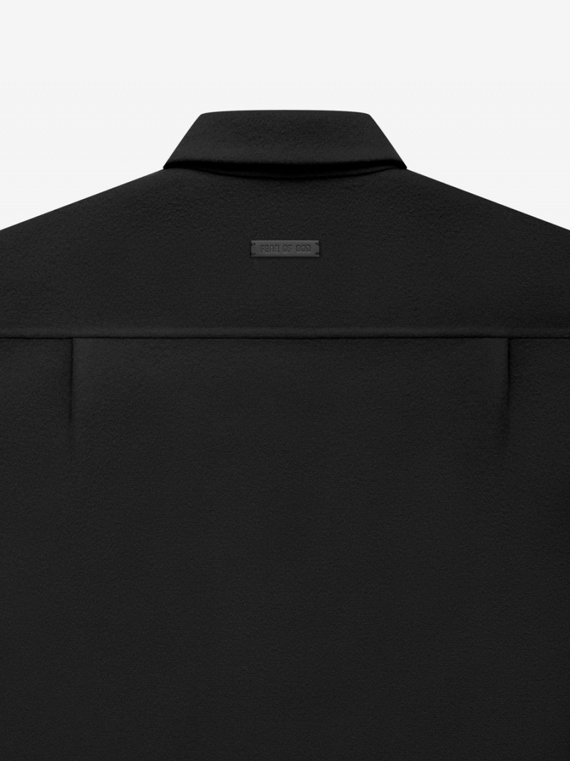 Fear Of God Wool Cashmere Shirt Black | FOG-SN593487