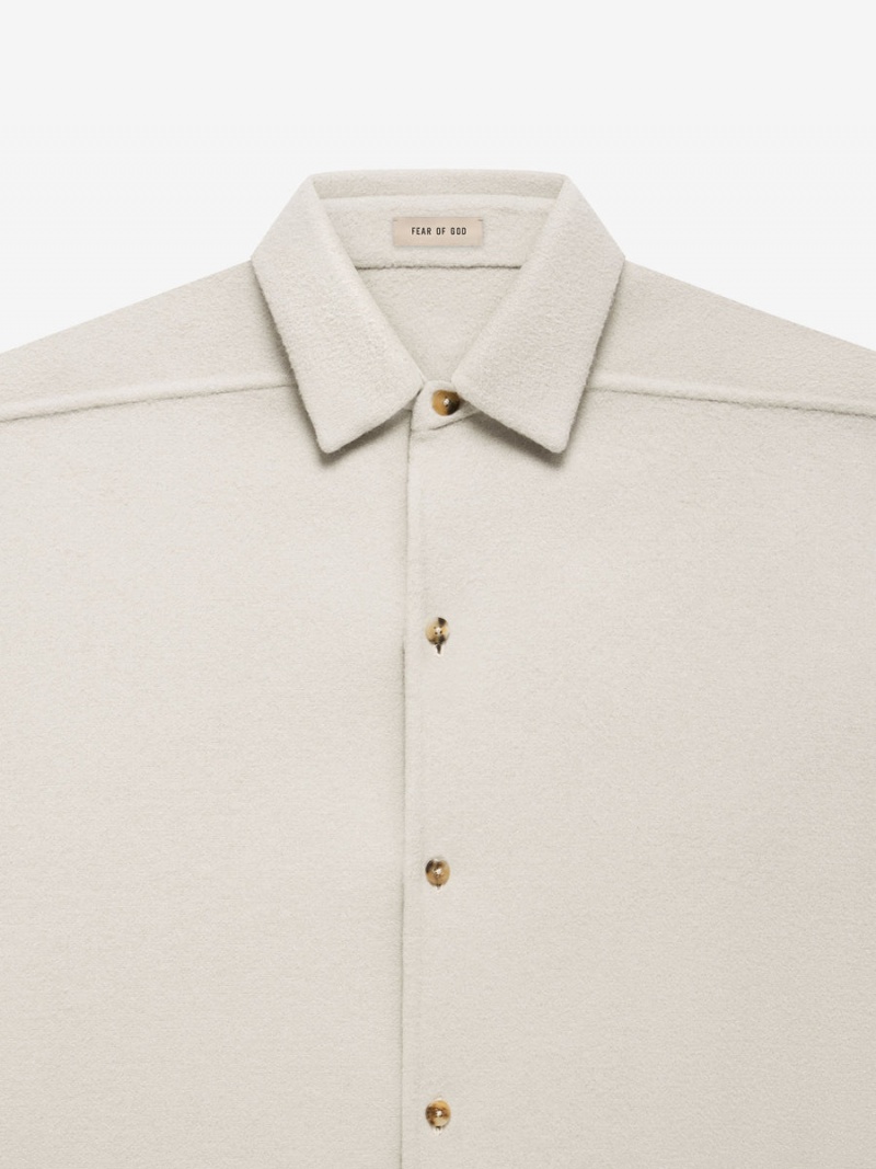 Fear Of God Wool Cashmere Shirt Cement | FOG-SN593489