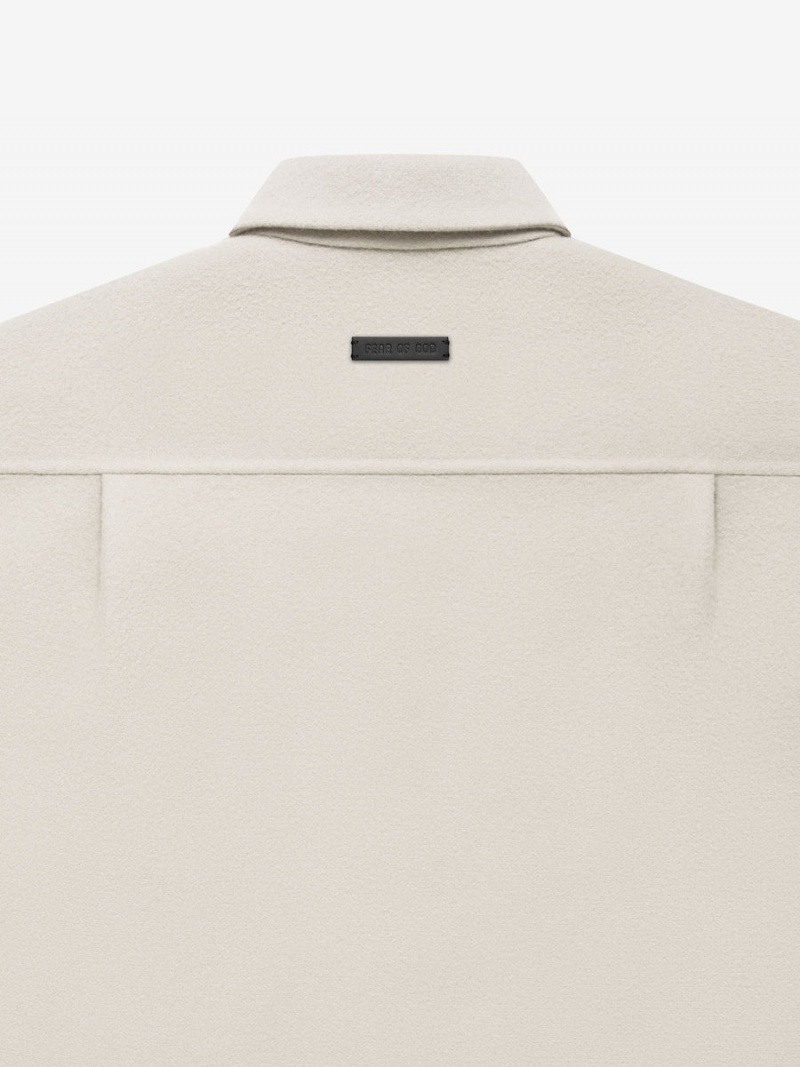 Fear Of God Wool Cashmere Shirt Cement | FOG-SN593489