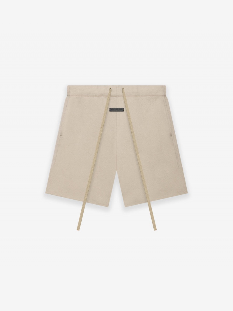 Fear Of God Wool Cashmere Short Dusty Beige | FOG-SN593432