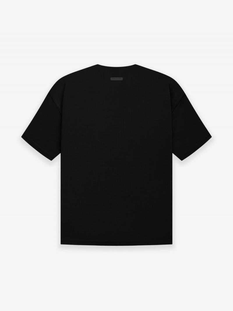 Fear Of God Wool Crepe Tee Black | FOG-SN593312