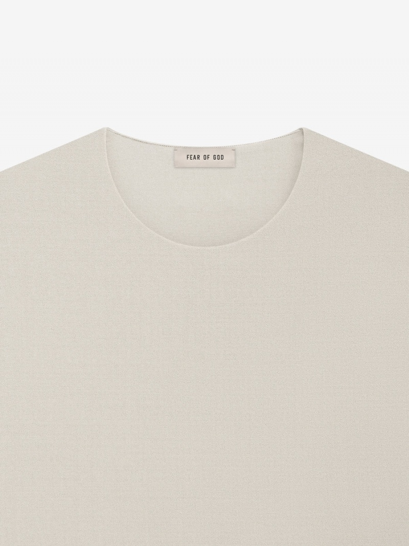 Fear Of God Wool Crepe Tee Cement | FOG-SN593284